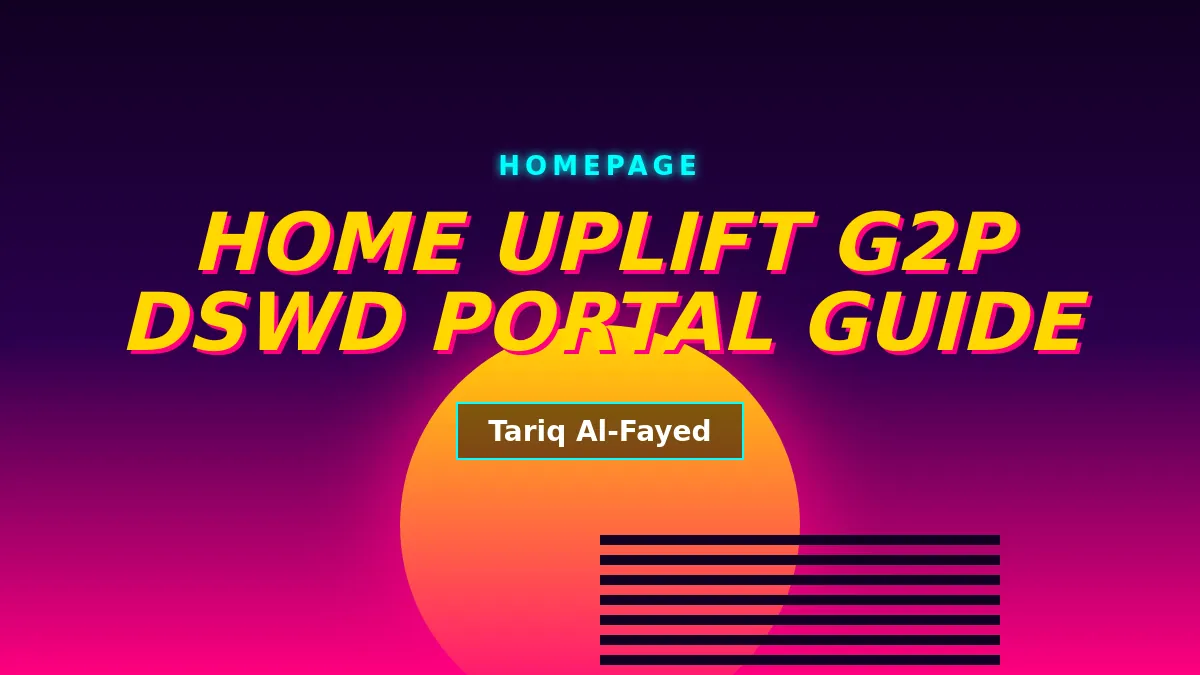 UPLIFT-G2P DSWD Portal -  Uplift G2P Hero Image